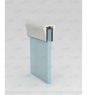 Handrail HR-08 Aluminum Glass Railing Handrail Profile for Balcony and Staircase, Modern Rectangular Design, Durable Finish, Easy Installation for Indoor and Outdoor Use 